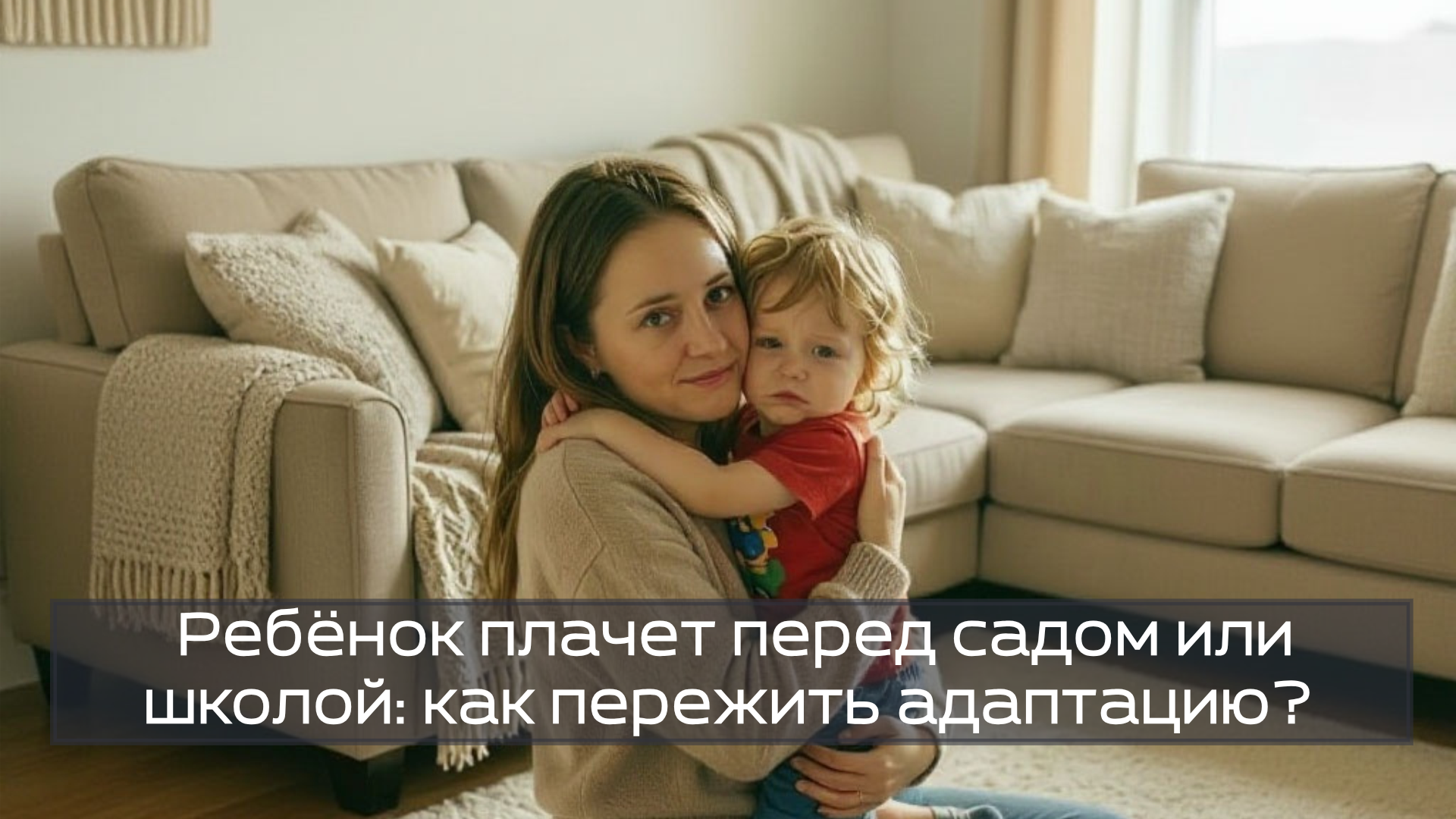 Ребёнок плачет перед садом или школой: как пережить адаптацию?