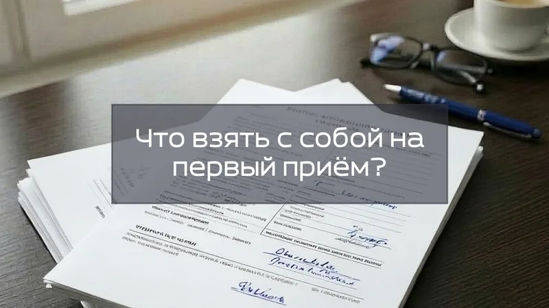 Что взять с собой на первый приём?